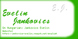 evelin jankovics business card
